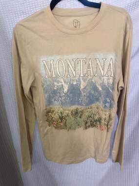 Original Use Montana Mountain Graphic Long Sleeve T-Shirt
